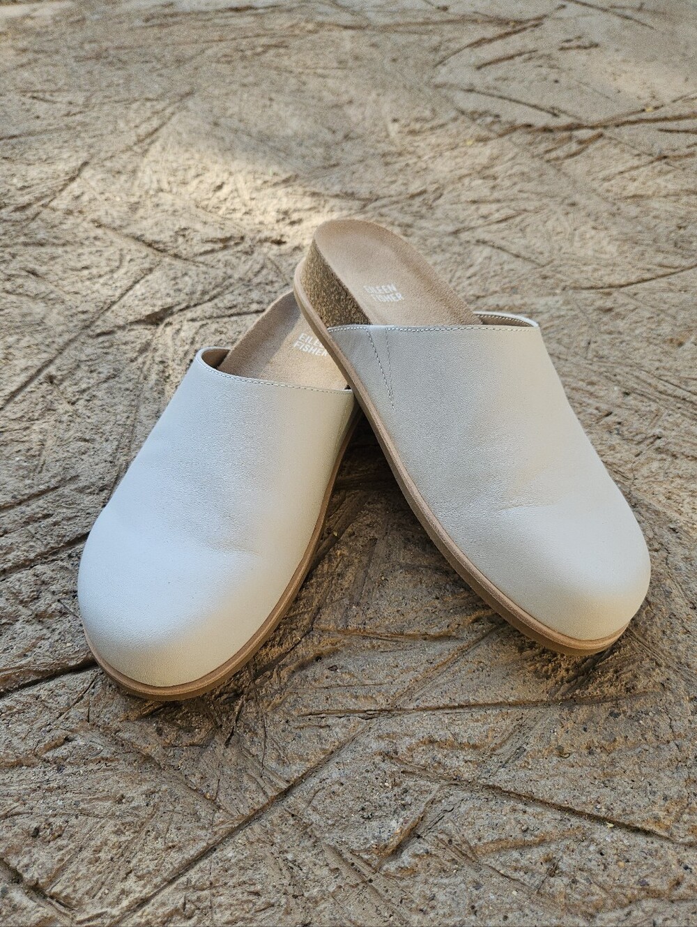 Eileen Fisher Leather Mules